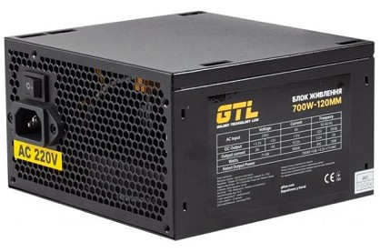 Блок живлення GTL Gaming Star GTLGS700BK 700 Вт Black