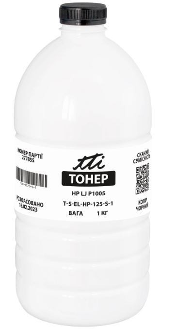Тонер TTI HP LJ P1005 ФЛАКОН 1 кг (TSM-T125-S-1)