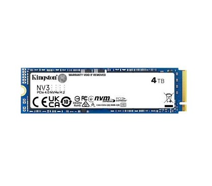 SSD-накопичувач  Kingston NV3 2280 PCIe 4.0 x4 NVMe 4TB (SNV3S/4000G)