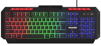 Клавіатура Maxxter KBG-UML-02B-UA USB з підсвічуванням