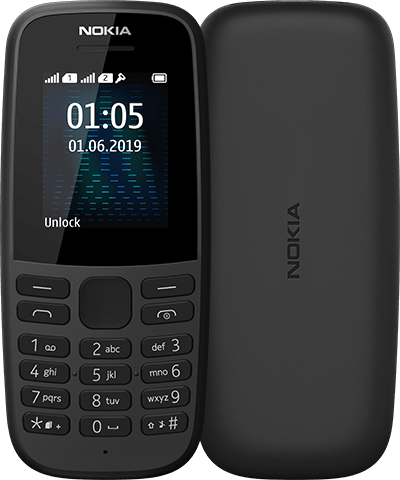 Мобільний телефон Nokia 105 Dual Sim 2019 Black