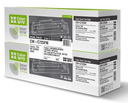 Картридж ColorWay для Canon (725) LBP6000/MF3010 Universal DUAL PACK