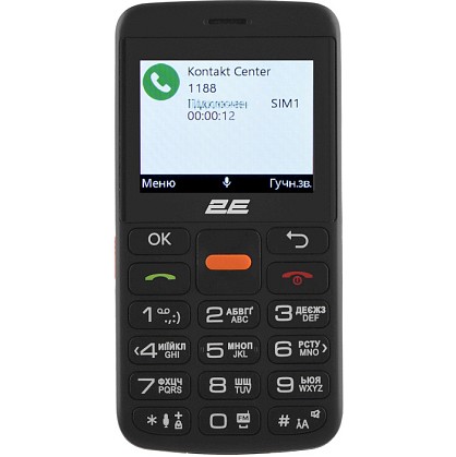 Мобільний телефон 2E T180 Max Black