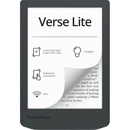  Електронна книга PocketBook 619 Verse Lite Midnight Grey (PB619-T-CIS)