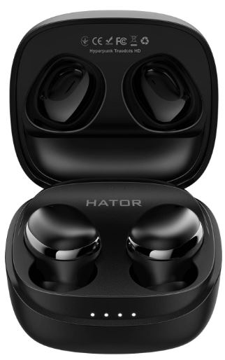 Навушники Hator Hyреrpunk Truedots SyncHUB Black (HTA411)