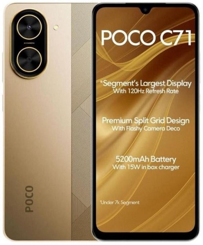 Смартфон Poco C71 3/64GB NFC Gold (Global) (із зарядним пристроєм)