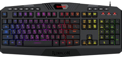 Клавіатура дротова Redragon Harpe2 USB UKR Black (77484)