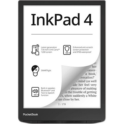  Електронна книга PocketBook 743G InkPad 4 Stundust Silver (PB743G-U-CIS)