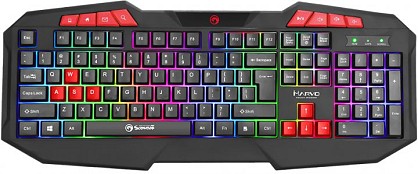 Клавіатура дротова Marvo K602 Multi-LED Black