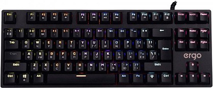 Клавіатура дротова Ergo KB-915 TKL USB Black