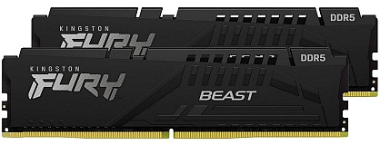 Оперативна пам'ять Kingston Fury DDR5-5200 32768 MB PC5-41600 (Kit of 2x16384) Beast Black (KF552C40BBK2-32)