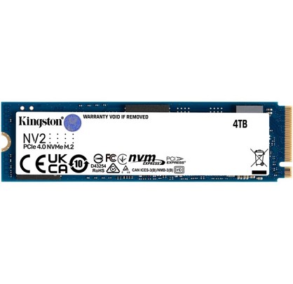 SSD диск Kingston NV2 4TB M.2 2280 NVMe PCIe 4.0 x4 (SNV2S/4000G)