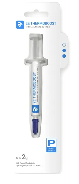 Термопаста  2Е THERMOBOOST PROFI TB8-2, (8.3 W/m-K), 2 гр, сіра 