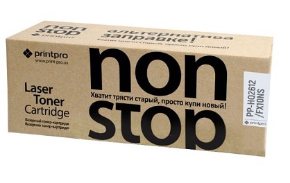 Картридж PrintPro NonStop HP LJ 1010/Canon MF4018/4120 Black (Q2612A/Canon FX10)  (PP-HQ2612/FX10NS)