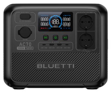 Зарядна станція Bluetti AC70 - 768Wh/1000W