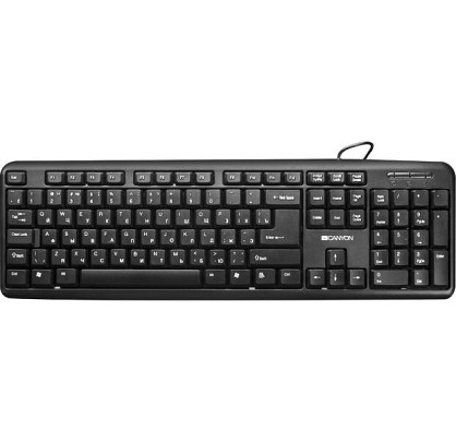 Клавіатура дротова Canyon CNE-CKEY01-RU Black