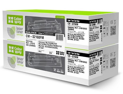 Картридж ColorWay для Samsung (MLT-D101S/SEE) ML-2160/2165W/SCX-3400 Dual Pack (CW-S2160FM)