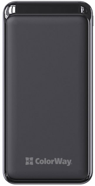 УМБ (Power Bank) ColorWay 20000mAh Slim (USB QC3.0 + USB-C PD 20W) Black