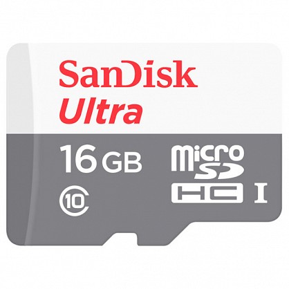 Карта пам'яті SanDisk Ultra microSDHC UHS-I 16GB Class 10 (SDSQUNS-016G-GN3MN)