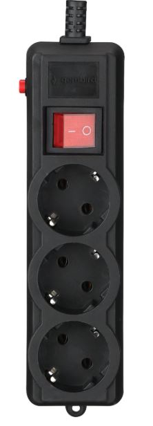 Мережевий фільтр Gembird SPG3-G-6B-PRO 1.8 м 3 розетки
