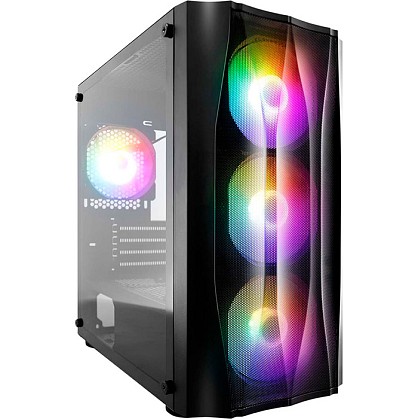 Корпус 1stPlayer X3-M-4F1-BK без БЖ