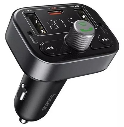 FM-трансмітер Baseus S-09 Pro Series Car FM Transmitter Cluster Black (C10762200113-00)