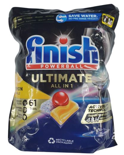 Капсули для посудомийних машин Finish Ultimate All-in-1 Lemon 61шт.