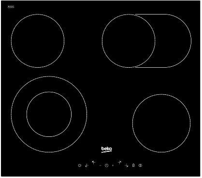 Варильна поверхня Beko HIC64403T (склокераміка)