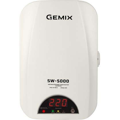 Стабілізатор напруги Gemix SW-5000 5000 ВА/3000 Вт