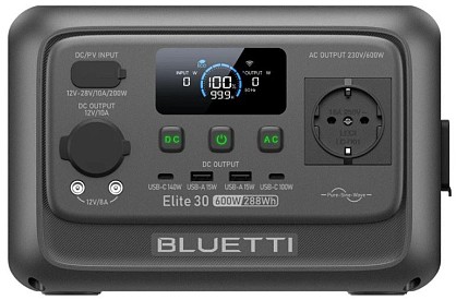 Зарядна станція Bluetti Elite 30 V2 600W 288Wh (P-EL30V2-EU-GY-BL-010) (Global)