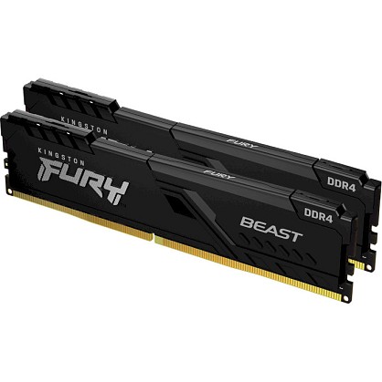 Оперативна пам'ять Kingston Fury DDR4-3600 32768 MB PC4-28800 (Kit of 2x16384) Beast Black (KF436C18BBK2/32)