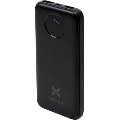 УМБ (Power Bank) Vinga 10000 mAh 22.5W Display Black (VPBB1022)