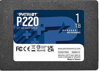 SSD диск Patriot P220 1TB 2.5