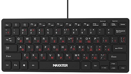 Клавіатура Maxxter KBM-C01B-UA USB