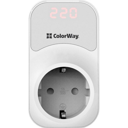 Реле напруги ColorWay CW-VR16-01D white