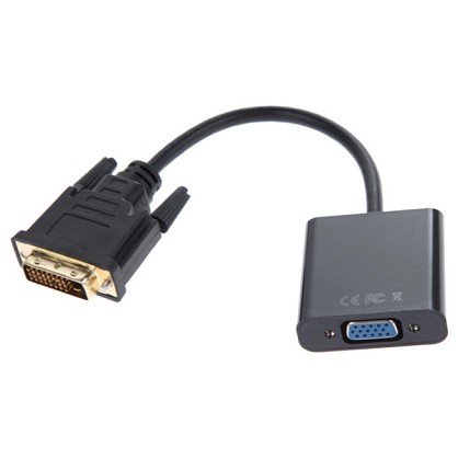 Перехідник Atcom DVI-D (M) - VGA (F) 0.1 м Black (9214)