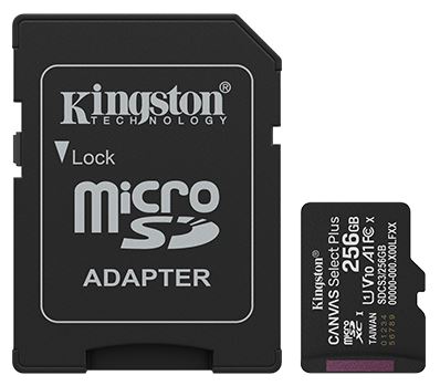 Карта пам'яті Kingston MicroSDXC(1) 256Gb/Gen3+Ad