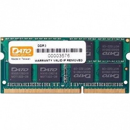 Оперативна пам'ять Dato SODIMM DDR3-1600 8192 MB PC3-12800 (DT8G3DSDLD16)