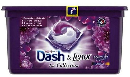 Капсули для прання DASH Bouquet Mystere+Lenor 32шт