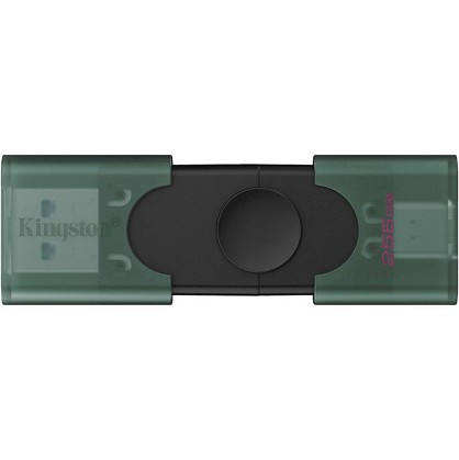 Флешка Kingston DataTraveler Duo 256GB USB 3.2 Gen 1 + Type-C Black/Green (DTDEG2/256GB)