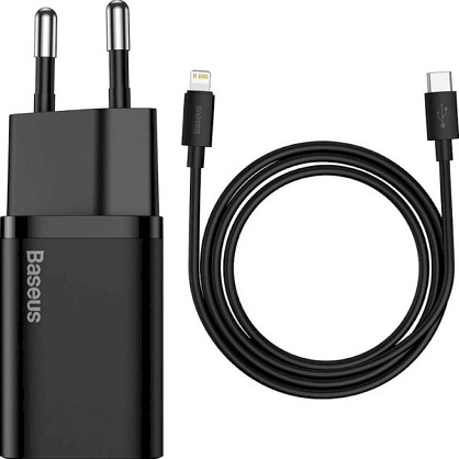 Зарядний пристрій Baseus Super Si Quick Charger 1C 20W EU Sets Black (TZCCSUP-B01)