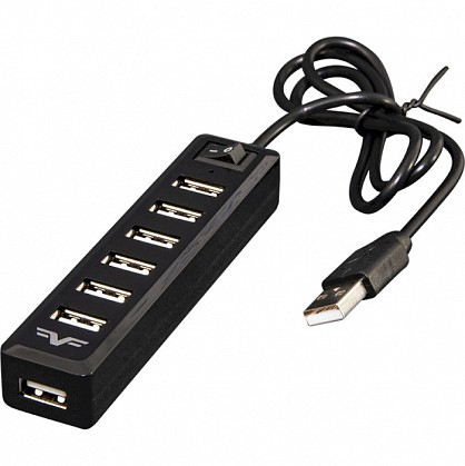 USB-хаб Frime 7-портовий 2.0 Black (FH-20040)